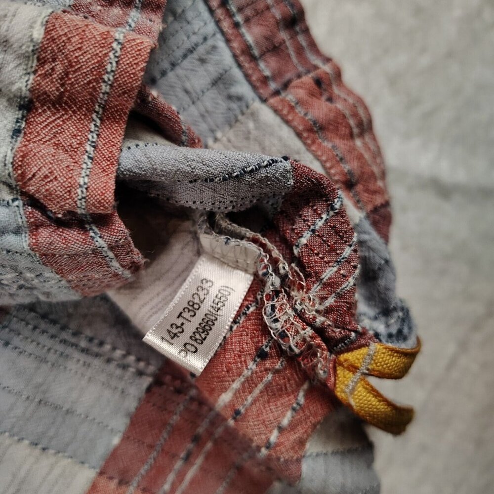 Tommy Bahama Red Blue Plaid Silk Button Up Shirt Island Modern Fit Sz Large - Picture 6 of 11